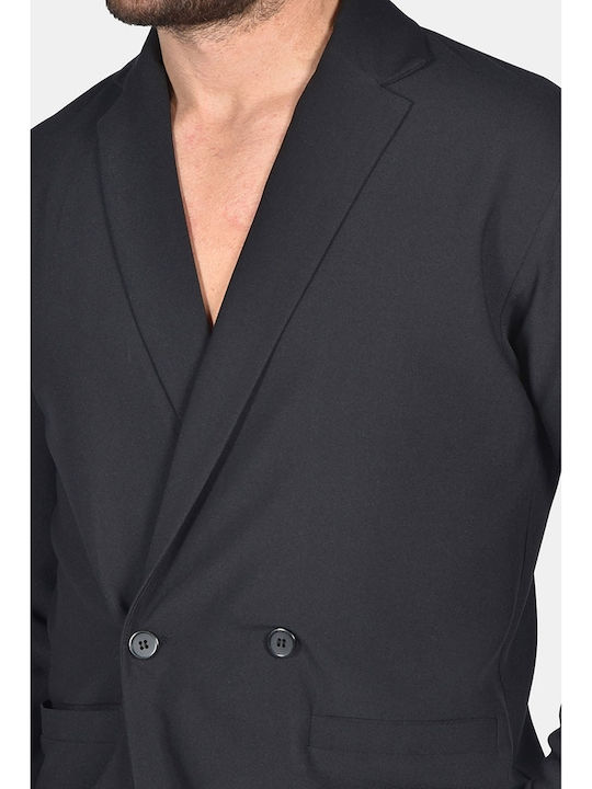 Men’s Suit Jacket With Slim Fit Black