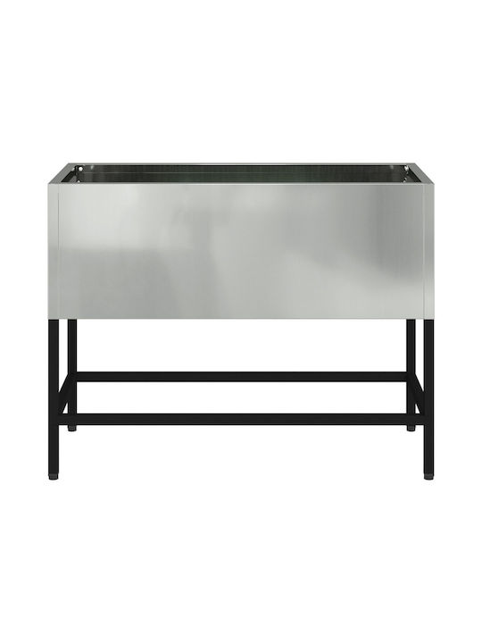 vidaXL Topf Metallisch 60x26x45cm.
