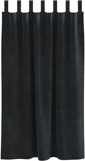 vidaXL vidaXL Window Curtain Set with Pencil Pleat Black 140x175cm
