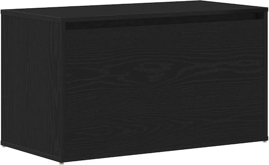 Eingangsmöbel mit Schuhschrank & Bank Black Oak 80x40x45cm