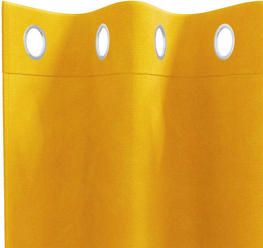 vidaXL vidaXL Verdunkelungsvorhänge für Fenster mit Grommets Gelb 140x260cm