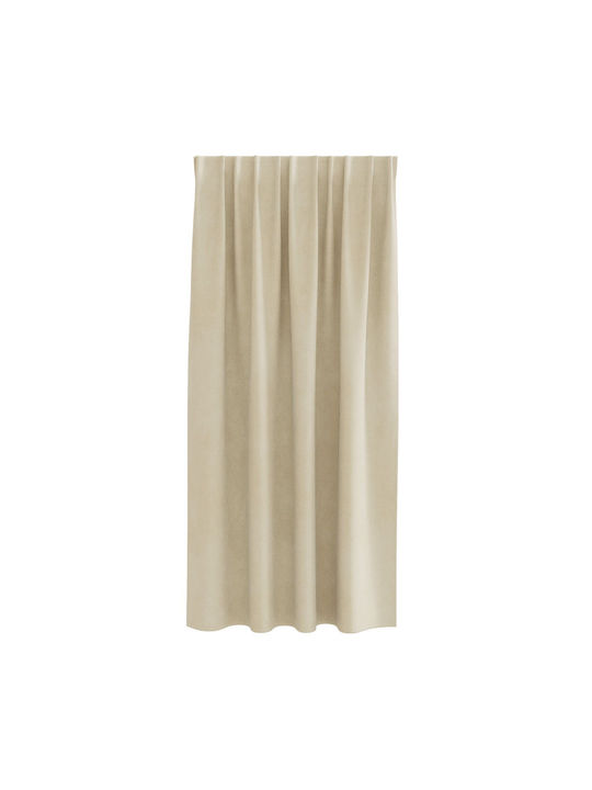 vidaXL vidaXL Set Vorhänge Verdunkelung Fenster mit Bleistiftfalten Beige 140x175cm