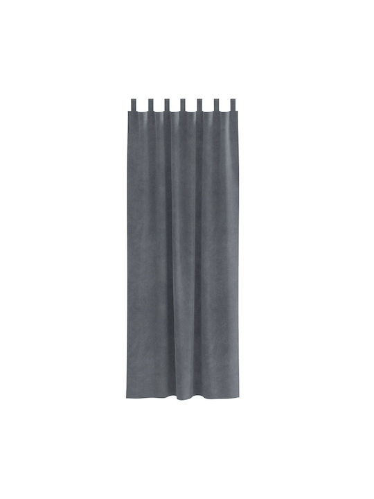 vidaXL vidaXL Set Vorhänge Fenster mit Obere Registerkarte Schwarz 140x260cm