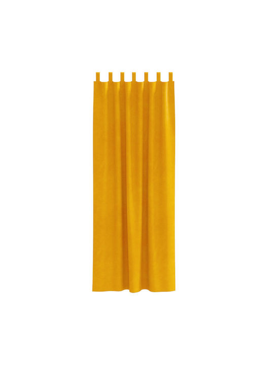 vidaXL vidaXL Window Curtains Set with Yellow Tab Top 140x225cm