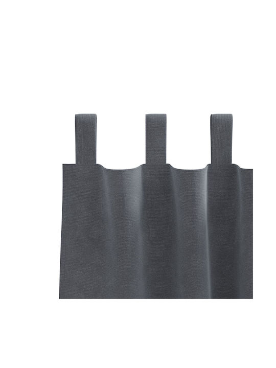 vidaXL vidaXL Set Vorhänge Fenster mit Obere Registerkarte Schwarz 140x260cm