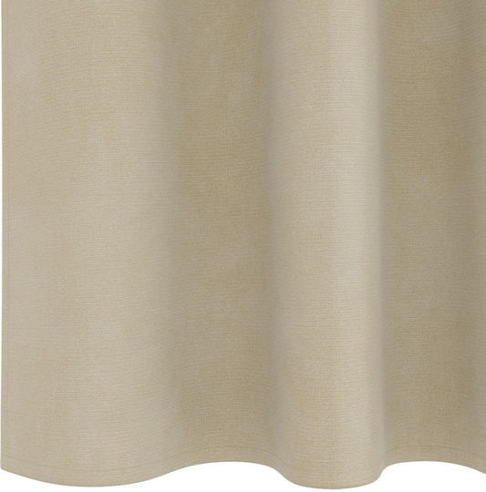 vidaXL Set Vorhänge mit Bleistiftfalten Beige 140x225cm