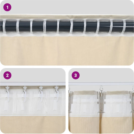 vidaXL Set Window Curtains With Pencil Pleat Green 140x140cm
