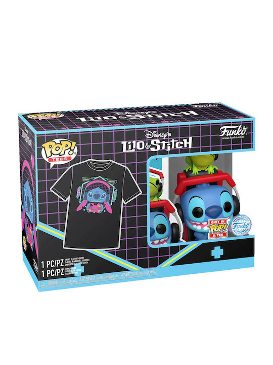 Funko Pop! Tees Movies: Stitch Gamer Stitch With Frog (M) Exclusive Funko Pop! Tees Movies: Stitch Gamer Stitch With Frog (M) Exclusive