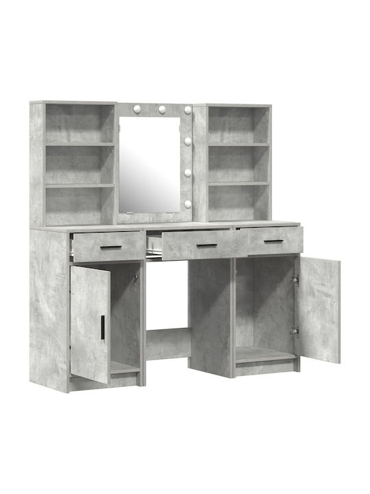 Schminktisch Hölzern Grey mit Spiegel 50x41x135cm