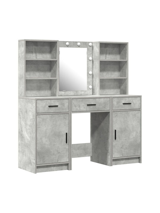 Schminktisch Hölzern Grey mit Spiegel 50x41x135cm