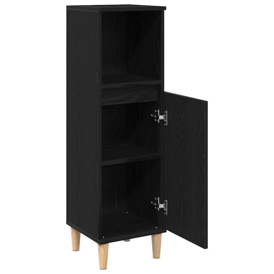 vidaXL Στήλη Μπάνιου Δαπέδου Μ30xΒ30xΥ100cm Δρυς