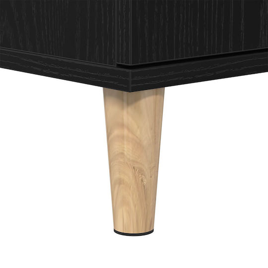vidaXL Στήλη Μπάνιου Δαπέδου Μ30xΒ30xΥ100cm Δρυς