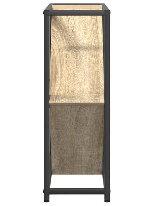 vidaXL Freistehend Weinkeller Metallisch Schwarz 51x18x52.5εκ.