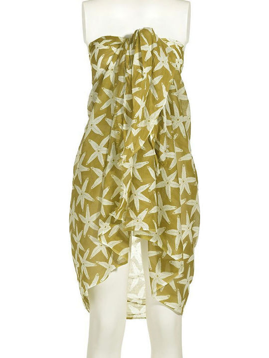 Ble Resort Collection Γυναικείο Φουλάρι Κίτρινο