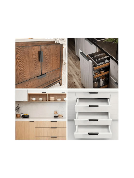 Marmouris Handle Furniture made of Metallic Nickel Satin 300mm (Center Distance 224mm) 10300277 1pcs