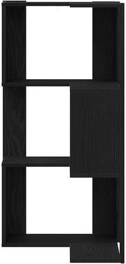 Γωνιακή Βιβλιοθήκη Μαύρη Δρυς 50x50x102εκ.