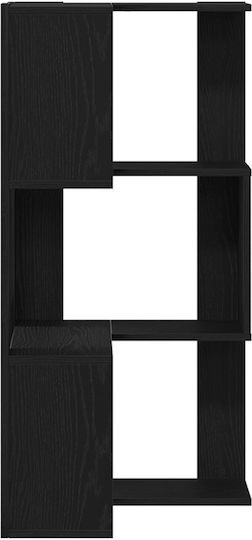 Γωνιακή Βιβλιοθήκη Μαύρη Δρυς 50x50x102εκ.