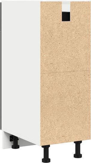 Επιδαπέδιο Ντουλάπι Μαύρος Δρύινος 30x46x81.5εκ.