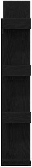 Bibliothek Schwarz Eiche 48x25.5x140cm