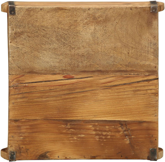 vidaXL Wooden Square Decorative Tray 31x29x10cm 4pcs