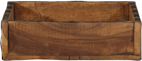 vidaXL Wooden Square Decorative Tray 31x29x10cm 4pcs