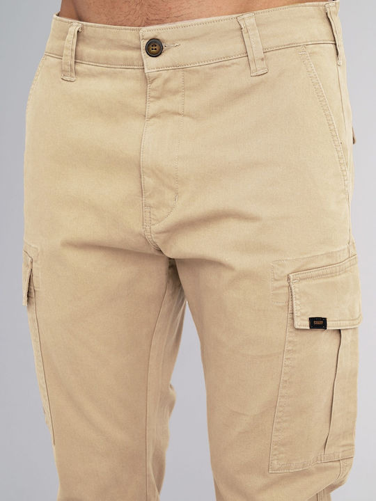 River Trousers Cargo Elastic Beige