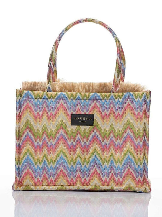 Sorena Handmade Cecilia Fabric Multicolour Beach Bag