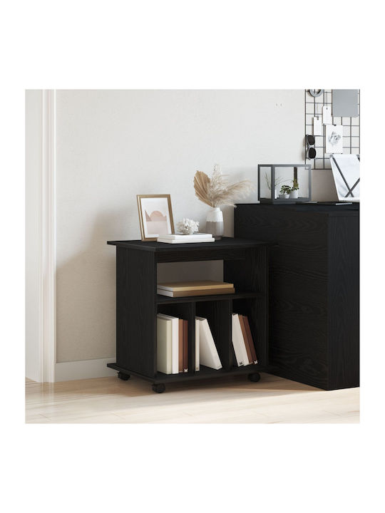 Cabinet de Birou cu roți Black Oak 60x45x55cm