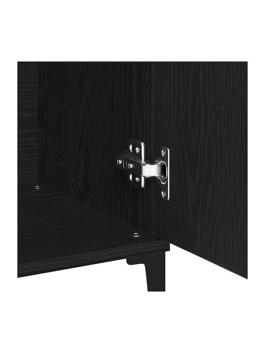 Sideboard made of Solid Wood Black Oak 104x35x70cm