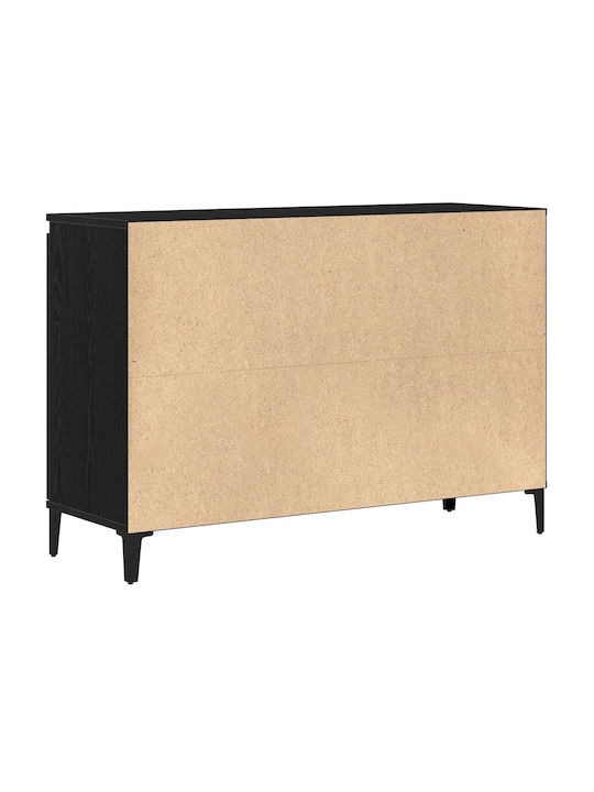 Sideboard made of Solid Wood Black Oak 104x35x70cm