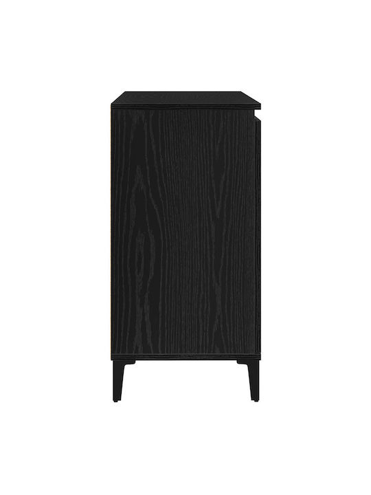 Sideboard made of Solid Wood Black Oak 104x35x70cm