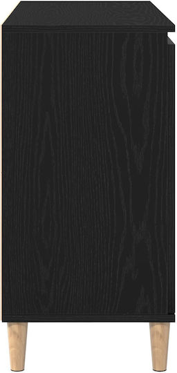 Μπουφές Black Velvet-Black Metal 101x35x60cm