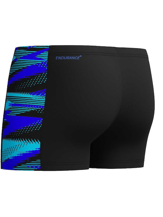 Mens Hyperboom Panel Aquashort Men's Swimwear Shorts Black, Cobalt Pop