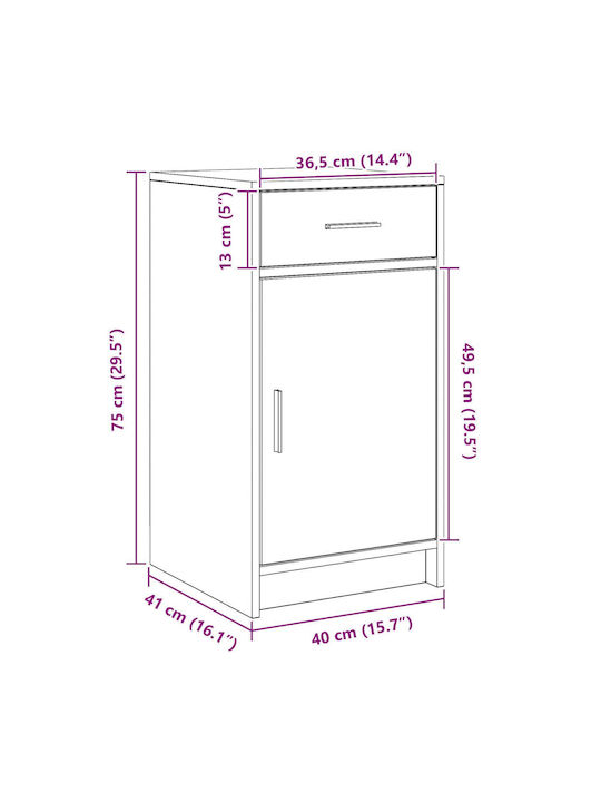 Bodenstehende Schminktisch Schlafzimmer Holz Somana mit Spiegel 78.5x41x135cm