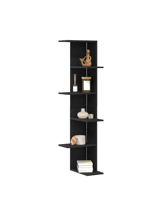 Ъглова Поставка Стенен Black Oak 36.5x36.5x140см.