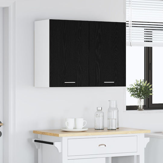 Set Dulapuri de Bucătărie Suspendate & de Podea Negru 80x31x60buc