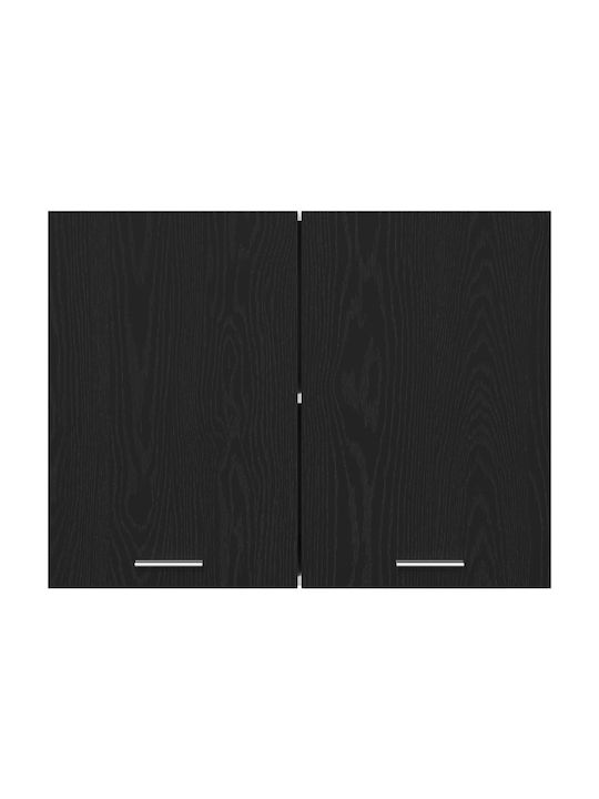 Комплект Кухненски Шкафове Висящи и Подови Черно 80x31x60бр