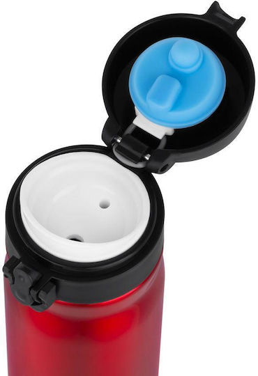 N'Oveen Bottle Thermos Stainless Steel 400ml Red with Mouthpiece