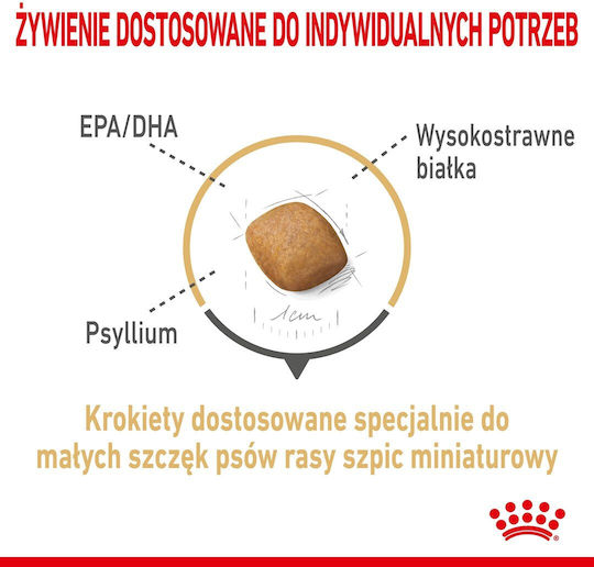 Royal Canin Pomeranian Adult 3kg Dry Food Gluten-Free for Adult Small Breed Dogs with Vegetables, Rice and Poultry