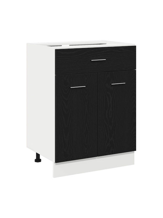 Επιδαπέδιο Ντουλάπι Μαύρο 60x46x81.5εκ.