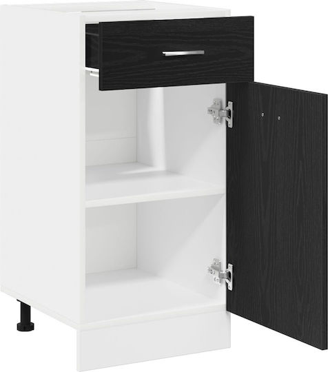 Επιδαπέδιο Ντουλάπι Μαύρη Δρύς 40x46x81.5εκ.