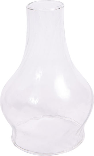 Glass Vigil Oil Lamp with Metal Base Large 1 Piece Antique Gold