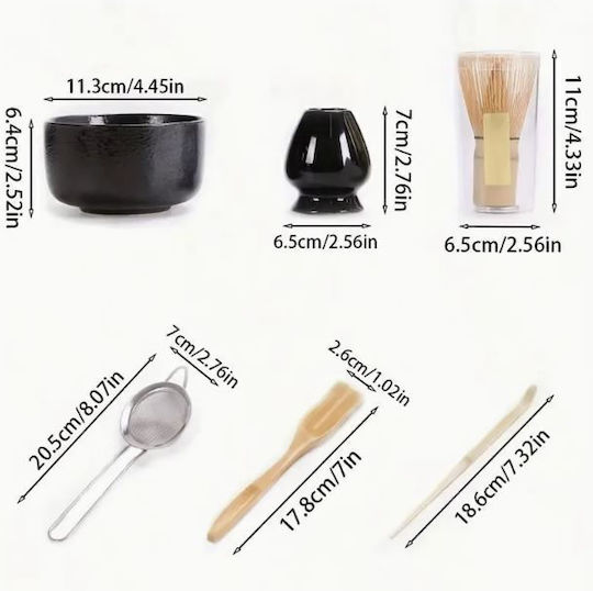 Matcha Set 6 Τεμαχίων Μπλε