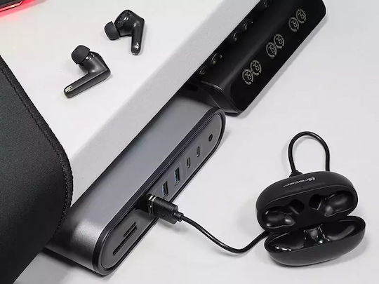 Tracer T10 In ear Bluetooth хендсфри Слушалки с Кутийка за Зареждане Черен