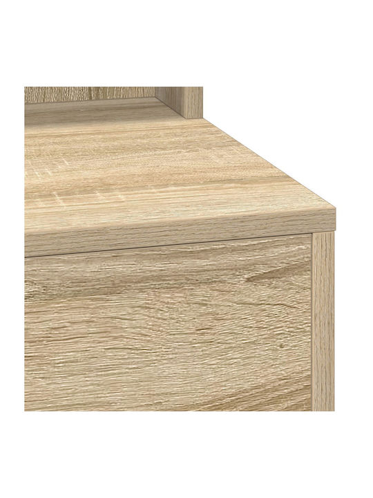 Bodenstehende Schminktisch Schlafzimmer Holz Buche mit Spiegel 100x41x135cm