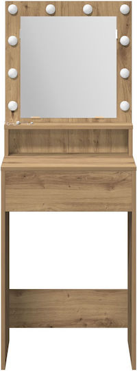 Τουαλέτα Κρεβατοκάμαρας Ξύλινη Artisan Oak με Καθρέπτη 50x41x135εκ.