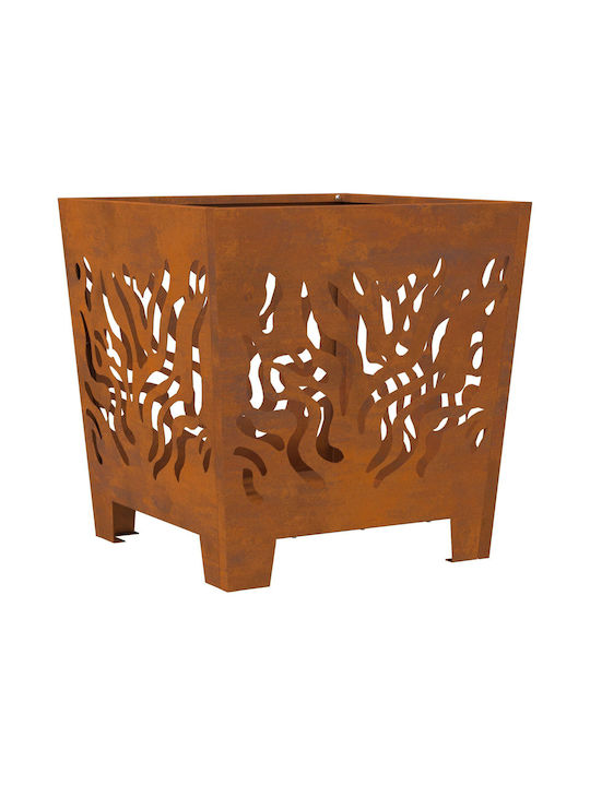 vidaXL Firepit Brown 40x40x40cm