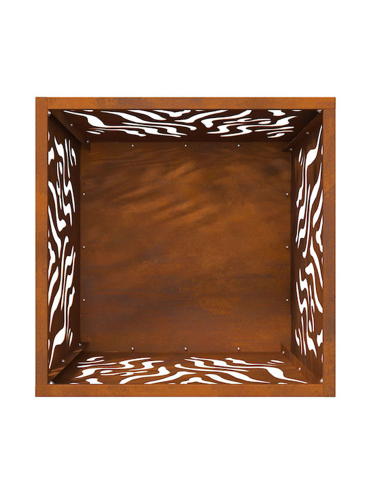vidaXL Firepit Brown 40x40x40cm