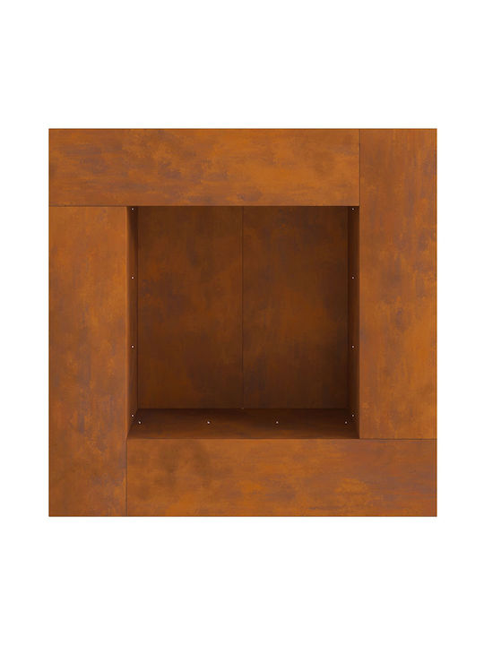 vidaXL Focar În aer liber din metal Maro 80x80x40cm