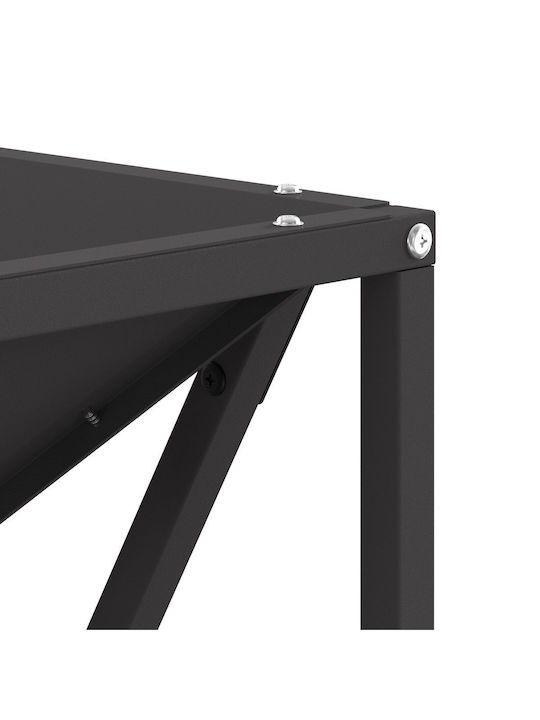 vidaXL Τζάκι Εξωτερικού Χώρου Μεταλλικό Μαύρο 50x50x35cm